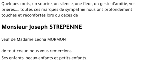 François (Joseph STREPENNE