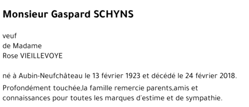 Gaspard SCHYNS