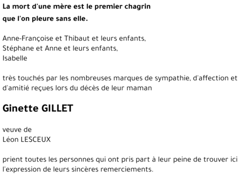 Geneviève GILLET