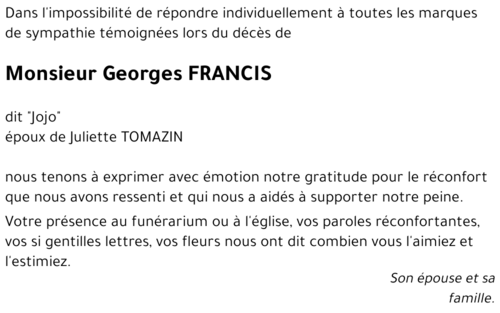 Georges FRANCIS