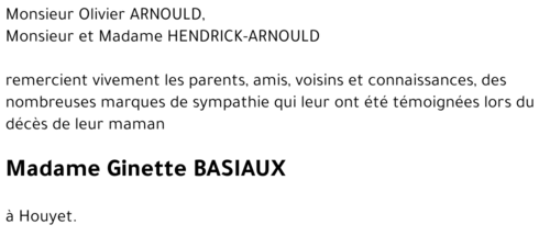 Ginette BASIAUX