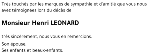 Henri LEONARD