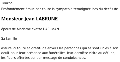 Jean LABRUNE