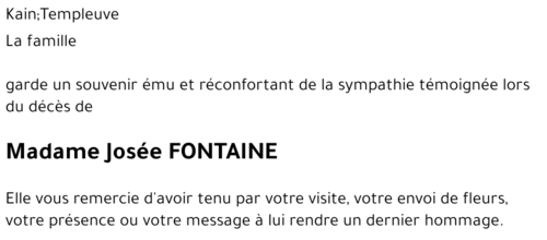 Josée FONTAINE