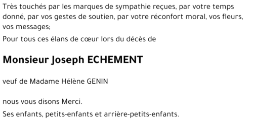 Joseph ECHEMENT