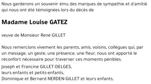 Louise GATEZ