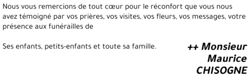 Maurice CHISOGNE