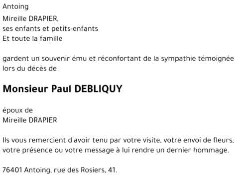 Paul DEBLIQUY