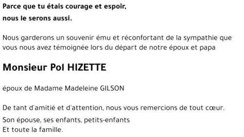 Pol HIZETTE 