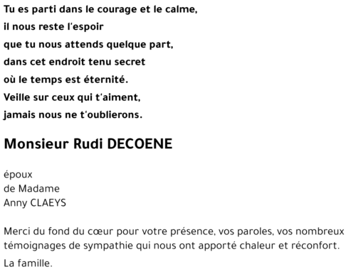 Rudi DECOENE