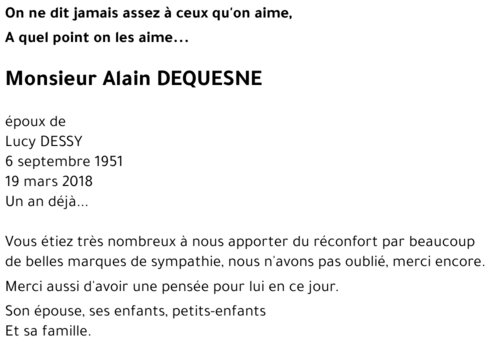 Alain DEQUESNE