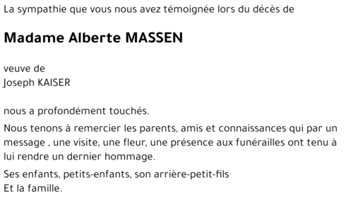 Alberte MASSEN