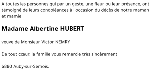 Albertine HUBERT