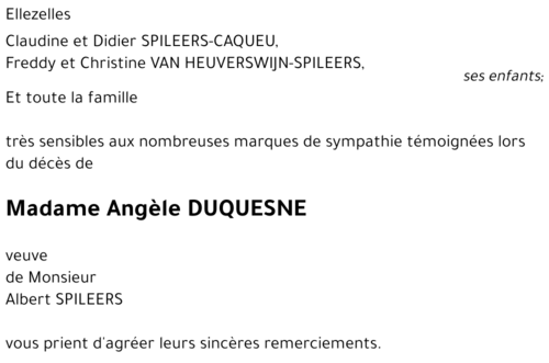 Angèle Duquesne