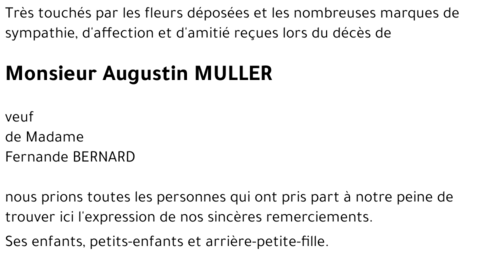 Augustin MULLER 