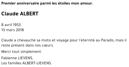 Claude ALBERT