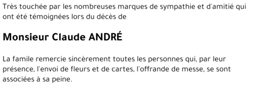 Claude ANDRé