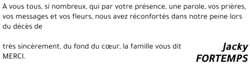 Jacky FORTEMPS