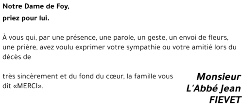 jean FIEVET