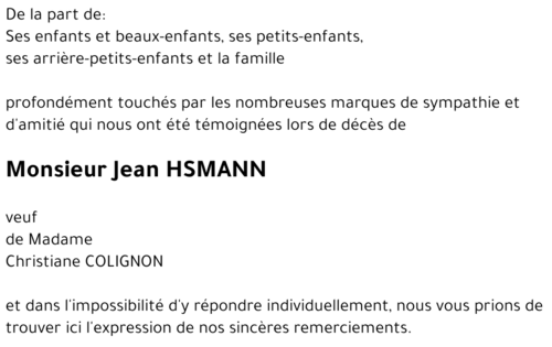 Jean HSMANN