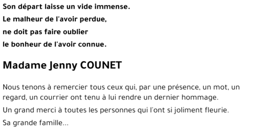 Jenny COUNET