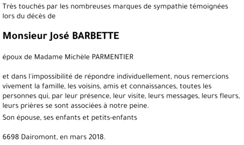 José BARBETTE