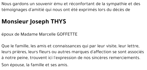 Joseph THYS