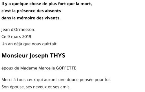 Joseph THYS