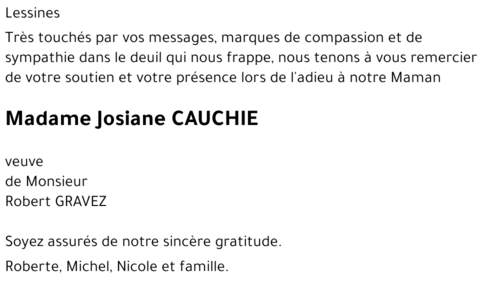 Josiane CAUCHIE