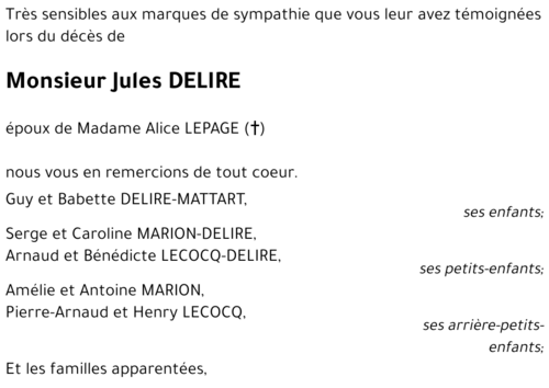 Jules DELIRE