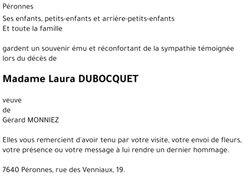 Laura DUBOCQUET