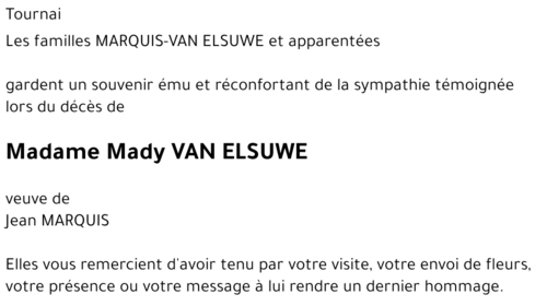 Mady VAN ELSUWE