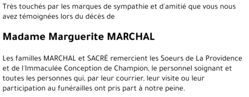 Marguerite MARCHAL