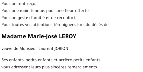 Marie-José LEROY