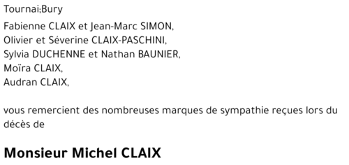 Michel CLAIX
