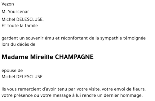 Mireille CHAMPAGNE