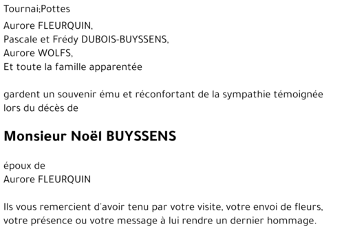 Noël BUYSSENS