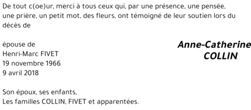 Anne-Catherine COLLIN