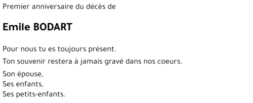 Emile BODART