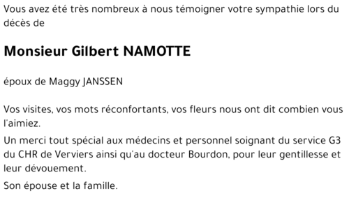 Gilbert NAMOTTE