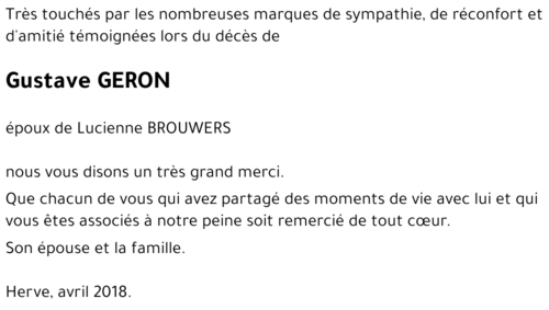 Gustave GERON