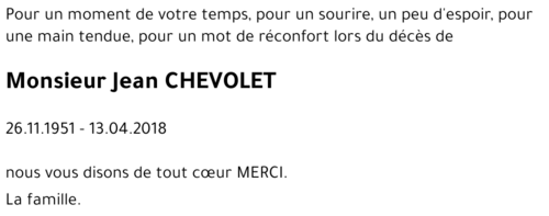 Jean CHEVOLET
