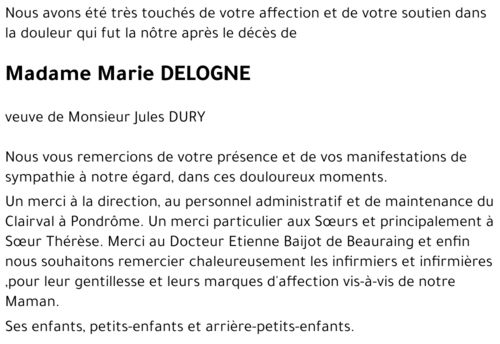 Marie DELOGNE