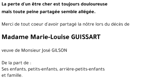 Marie-Louise GUISSART