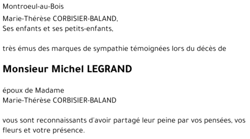 Michel LEGRAND