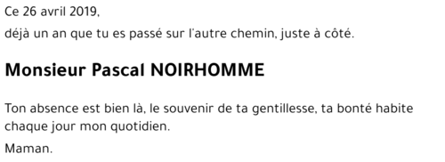 Pascal NOIRHOMME