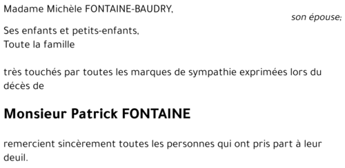 Patrick FONTAINE