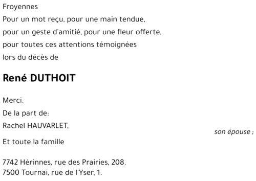 René DUTHOIT