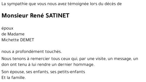 René SATINET