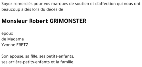Robert GRIMONSTER